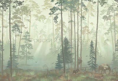 Фреска Affresco ID136008 Фреска Affresco Ботаника ID136008