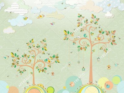 Фреска Affresco AH651-COL1  Фреска Affresco СКАЗКИ AFFRESCO AH651-COL1 