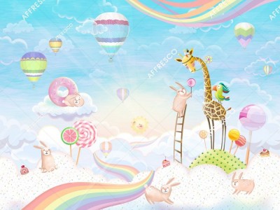 Фреска Affresco AH657-COL1  Фреска Affresco СКАЗКИ AFFRESCO AH657-COL1 