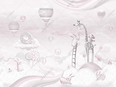 Фреска Affresco AH657-COL2  Фреска Affresco СКАЗКИ AFFRESCO AH657-COL2 