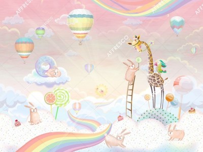 Фреска Affresco AH657-COL3  Фреска Affresco СКАЗКИ AFFRESCO AH657-COL3 