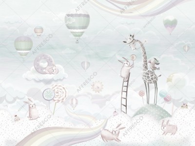 Фреска Affresco AH657-COL4  Фреска Affresco СКАЗКИ AFFRESCO AH657-COL4 