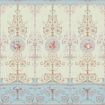 Фреска Affresco Hermitage color 1  Фреска Affresco Цветариум Hermitage color 1 