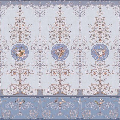 Фреска Affresco Hermitage color 3  Фреска Affresco Цветариум Hermitage color 3 