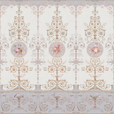 Фреска Affresco Hermitage color 4  Фреска Affresco Цветариум Hermitage color 4 