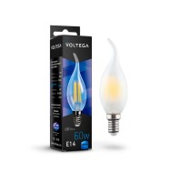Светодиодная лампа Voltega Crystal Candle wind matt 6W 4000K E14