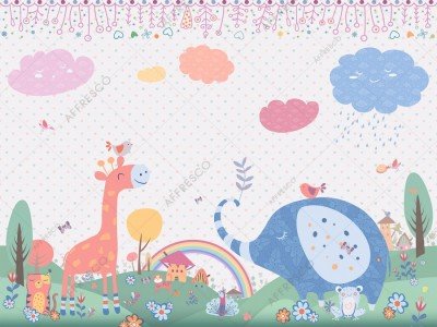 Фреска Affresco DP694-COL1  Фреска Affresco СКАЗКИ AFFRESCO DP694-COL1 