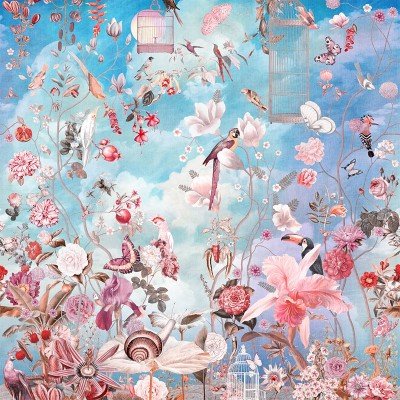 Фреска Affresco Morning in tsvetarium color 3  Фреска Affresco Цветариум Morning in tsvetarium color 3 