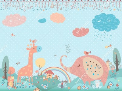 Фреска Affresco DP694-COL2  Фреска Affresco СКАЗКИ AFFRESCO DP694-COL2 