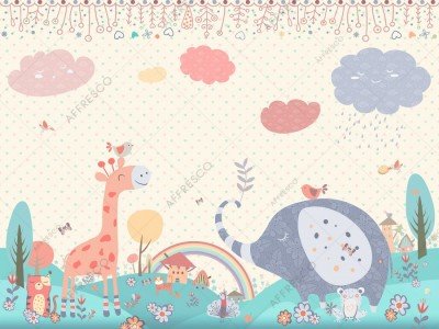 Фреска Affresco DP694-COL4  Фреска Affresco СКАЗКИ AFFRESCO DP694-COL4 