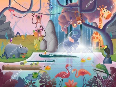 Фреска Affresco DR609-COL4  Фреска Affresco СКАЗКИ AFFRESCO DR609-COL4 