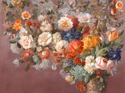 Фреска Affresco Still life with flowers color 1  Фреска Affresco Цветариум Still life with flowers color 1 