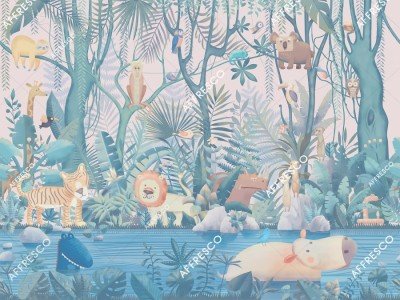 Фреска Affresco AB614-COL3  Фреска Affresco СКАЗКИ AFFRESCO AB614-COL3 