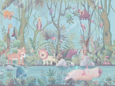 Фреска Affresco AB614-COL4  Фреска Affresco СКАЗКИ AFFRESCO AB614-COL4 