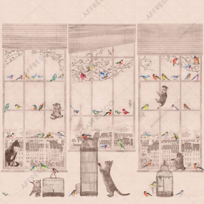 Фреска Affresco AB668-COL1  Фреска Affresco СКАЗКИ AFFRESCO AB668-COL1 