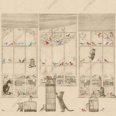 Фреска Affresco AB668-COL3  Фреска Affresco СКАЗКИ AFFRESCO AB668-COL3 