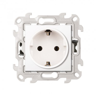 Розетка Simon 24 Harmonie белый Розетка с заземлением Симон 24 белый