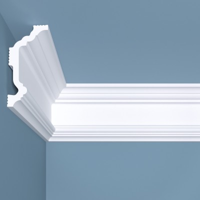 Потолочный плинтус Bello Deco K4 Плинтус для натяжного потолка Белло Деко 100*50*200мм