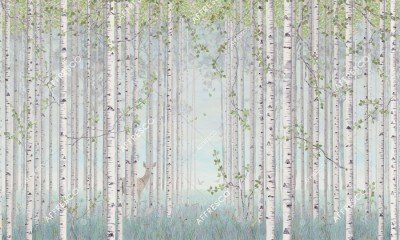 Фреска Affresco AL46-COL4   Фреска Affresco Dream forest AL46-COL4  