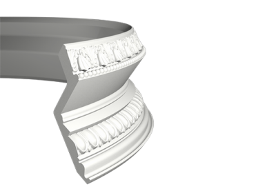 Карниз Европласт 1.50.137 flex  Потолочный плинтус Европласт 1.50.137 flex