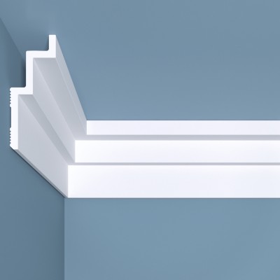 Потолочный плинтус Bello Deco K13 Плинтус для натяжного потолка Белло Деко 100*40*2000мм