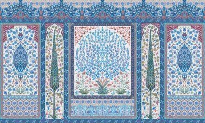 Фреска Affresco Arabian magic color 1  Фреска Affresco Цветариум Arabian magic color 1 