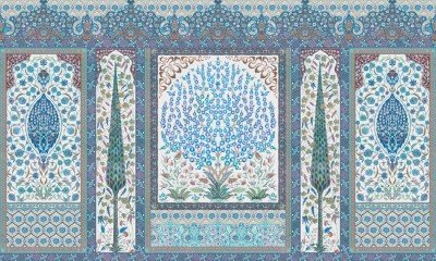 Фреска Affresco Arabian magic color 2   Фреска Affresco Цветариум Arabian magic color 2 