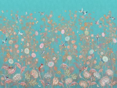 Фреска Affresco Bird kingdom color 3  Фреска Affresco Цветариум Bird kingdom color 3 